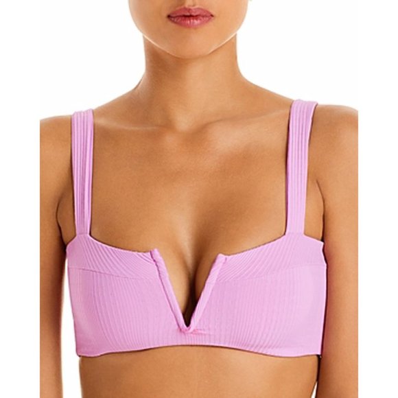 NWT l*space Lee Lee Bikini Top Swim‎ Rosebud XL - Picture 1 of 7